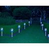 HI Lampes de jardin &agrave; LED solaires 8 pcs Acier inoxydable