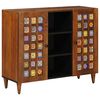 vidaXL Buffet Noyer 90 x 33 x 75 cm Bois de mangue massif