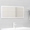 vidaXL Ensemble de meubles de salle de bain Blanc brillant Agglom&eacute;r&eacute;