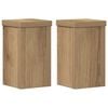 vidaXL Supports pour plantes 2 pcs ch&ecirc;ne artisanal bois d'ing&eacute;nierie