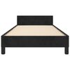vidaXL Cadre de lit sans matelas noir 90x200 cm velours