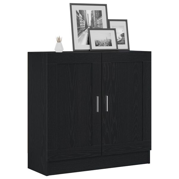 vidaXL Biblioth&egrave;que Ch&ecirc;ne noir 82,5 x 30,5 x 80 cm Bois d'ing&eacute;nierie
