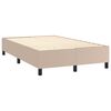 vidaXL Sommier &agrave; lattes de lit avec matelas Cappuccino 120x200 cm