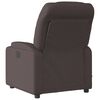 vidaXL Fauteuil de massage inclinable Marron foncé Tissu
