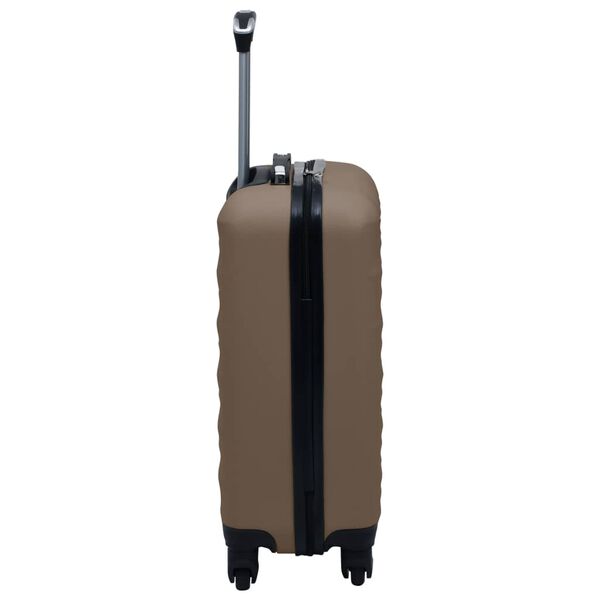 vidaXL Valise rigide Marron ABS