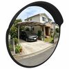 vidaXL Miroir de trafic convexe d'ext&eacute;rieur Plastique PC Noir 30 cm