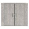 vidaXL Buffet Gris b&eacute;ton 80x33x70 cm Bois d'ing&eacute;nierie