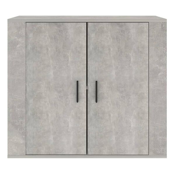 vidaXL Buffet Gris b&eacute;ton 80x33x70 cm Bois d'ing&eacute;nierie