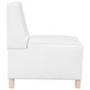 vidaXL | Unit&eacute; de Sofa Modulaire Sans Accoudoirs | Blanc 55 x 74 x 82 cm