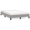 vidaXL Cadre de lit sans matelas gris clair 120x190 cm tissu