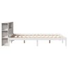 vidaXL Lit biblioth&egrave;que sans matelas blanc 150x200 cm bois pin massif
