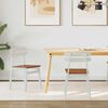 vidaXL Chaise de salle &agrave; manger 2 pcs Blanc et Naturel