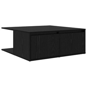 vidaXL Table basse Ch&ecirc;ne noir 80 x 80 x 31 cm Bois d'ing&eacute;nierie