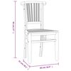 vidaXL Ensemble &agrave; manger de jardin 7 pcs Bois de teck solide