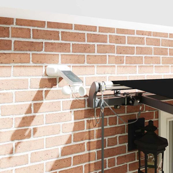 vidaXL Tissu de auvent avec Noir 400 &times; 300 cm Polyester