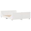 vidaXL Cadre de lit sans matelas blanc 160x200 cm bois de pin massif