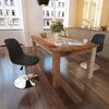 vidaXL Chaises &agrave; manger pivotantes lot de 2 noir similicuir