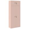 vidaXL Armoire de rangement 2 pc Rose 90 x 40 x 220 cm Acier