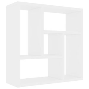vidaXL &Eacute;tag&egrave;re murale Blanc 45,1x16x45,1 cm Bois d&rsquo;ing&eacute;nierie
