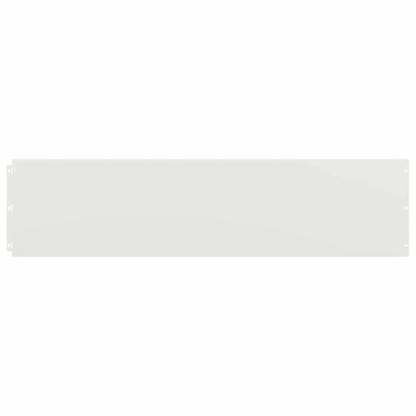 vidaXL Bordures de pelouse 10 pcs blanc 25x103 cm acier lamin&eacute; &agrave; froid