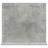 vidaXL Miroir de vanit&eacute; Rectangulaire Gris b&eacute;ton 60 x 55 x 18 cm