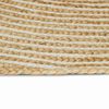vidaXL Tapis Naturel et Blanc 100 x 200 cm Jute