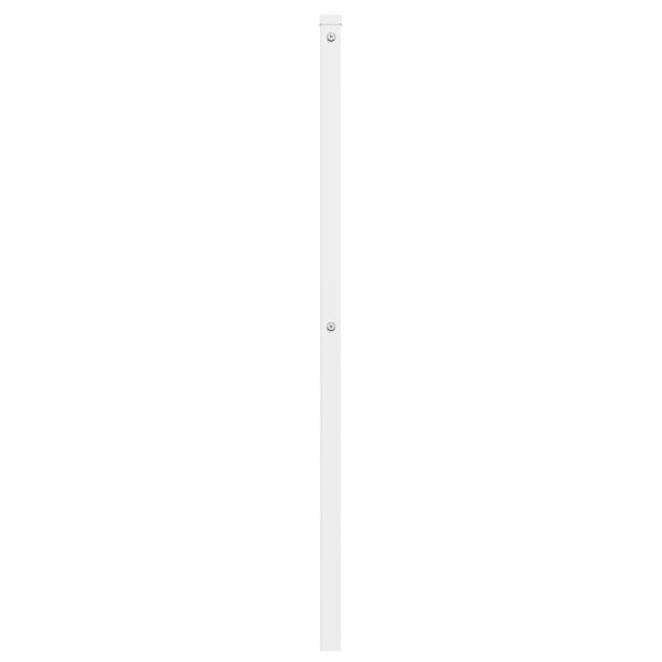 vidaXL T&ecirc;te de lit de remplacement m&eacute;tal blanc 120 cm
