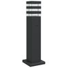 vidaXL Lampadaire d'ext&eacute;rieur avec sortie noir 50 cm aluminium