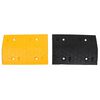 vidaXL Ralentisseurs 3 pcs Jaune et noir 97x32,5x4 cm Caoutchouc