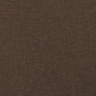 vidaXL Cadre de lit sans matelas marron foncé 180x200 cm tissu