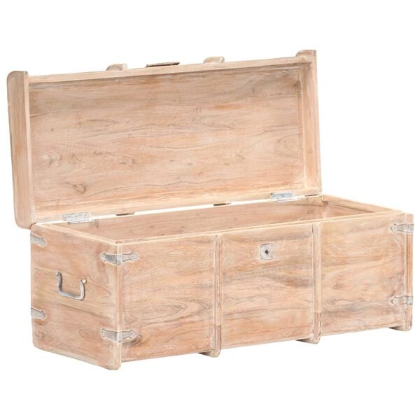 vidaXL Coffre de rangement 90x40x40 cm bois d'acacia solide