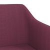 vidaXL Chaise pivotante de bureau Violet Tissu