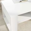 vidaXL Table basse Blanc 92 x 53 x 45 cm Bois d'ing&eacute;nierie