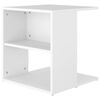 vidaXL Table d'appoint blanc 45x45x48 cm bois d'ing&eacute;nierie