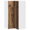 vidaXL Cabinet d'angle mural LUCCA Bois ancien 57 x 57 x 100 cm