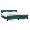 vidaXL Sommier &agrave; lattes de lit et matelas vert fonc&eacute; 200x210cm velours