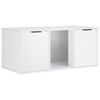 vidaXL Meuble pour caisse de chat Blanc 100 x 49 x 45 cm