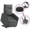 vidaXL Fauteuil inclinable électrique gris foncé tissu