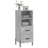 vidaXL Buffet Gris b&eacute;ton 34,5x34x90 cm Bois d'ing&eacute;nierie