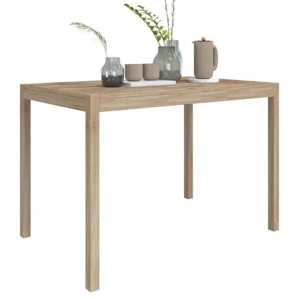 vidaXL Table &agrave; manger 110x70x75 cm bois d'acacia solide