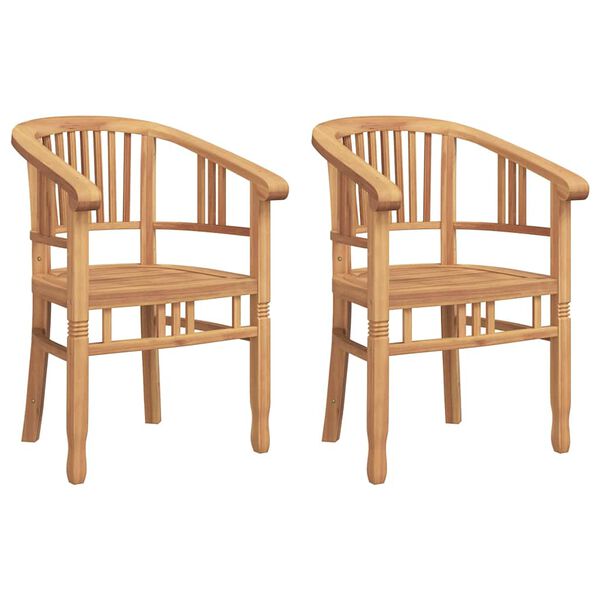 vidaXL Chaises de jardin 2 pcs Marron 63 x 58 x 89 cm