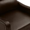 vidaXL Fauteuil inclinable &eacute;lectrique Marron Similicuir brillant