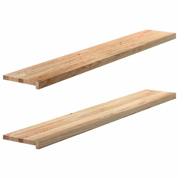 vidaXL Appuis de fen&ecirc;tre 2 pcs non trait&eacute; 160x30x2cm bois ch&ecirc;ne massif