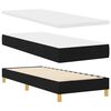 vidaXL Lit &agrave; ressorts avec matelas Noir 80 x 200 cm tissu