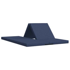 vidaXL Canap&eacute;-lit pliable 140 x 67 x 45 cm Bleu