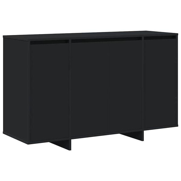 vidaXL Buffet Noir 120 x 41 x 75 cm Bois d'ing&eacute;nierie