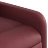 vidaXL Fauteuil inclinable Rouge bordeaux Similicuir