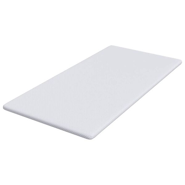 vidaXL Surmatelas Blanc 100 x 200 cm Tissu Jacquard