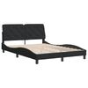 vidaXL Cadre de lit sans matelas noir 140x200 cm velours