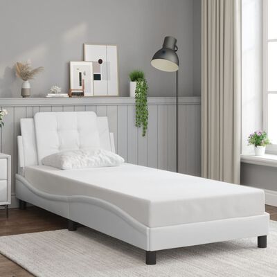 vidaXL Cadre de lit sans matelas blanc 80x200 cm similicuir